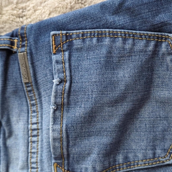 KanCan Distressed Stretchy Mid Rise Skinny Ankle Raw Hem Blue Jeans Size 26 - Picture 7 of 7